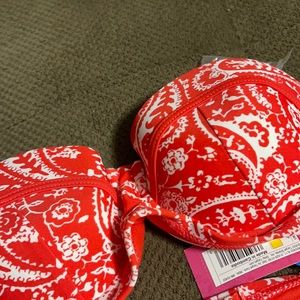Retro bikini top NWT Top  really fun bright red